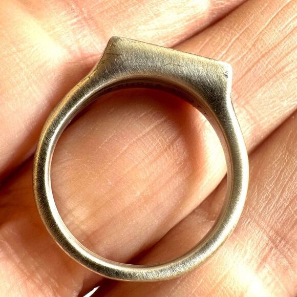 Kendra Scott black druzy   silver plated  ring - Picture 7 of 10